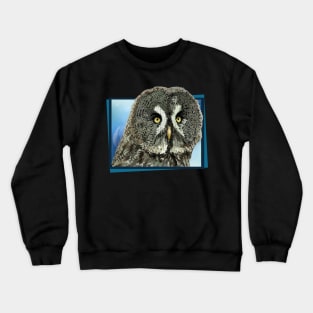 Gray owl Crewneck Sweatshirt